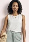 STREET ONE Shirttop U-Boot-Ausschnitt mit Cut-Out-Detail