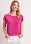STREET ONE T-Shirt aus softem Materialmix