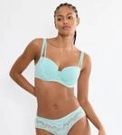 Balconette-BH TRIUMPH "Palina Moonlight Kiss", Damen, Gr. 85, Cup B, capri blau,
