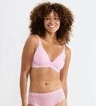 B&uuml;gelloser BH SLOGGI "ZERO Feel Bliss THE UP", Damen, Gr. S, N-Gr, floral pink,