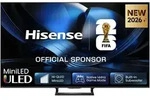 HISENSE QLED-Fernseher "50U7DSE", Energieeffizienz: E (A-G), schwarz, dunkelgrau, 50
