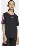 T-Shirt ADIDAS SPORTSWEAR "ESSENTIALS KIDS", M&auml;dchen, Gr. 140, schwarz, pink fusion,