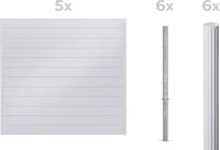 Alberts Dichtzaun "Palitio, Profilh&ouml;he 150 mm" Aluminium, verschiedene Dekore...