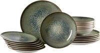 Tafelservice RITZENHOFF & BREKER "Verde", gr&uuml;n, 18, Steinzeug, Geschirr-Sets,