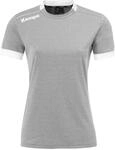 T-Shirt KEMPA "Shirt PLAYER TRIKOT WOMEN", Damen, Gr. L, schwarz (schwarz grau