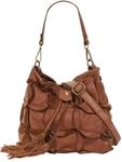 Samantha Look Henkeltasche echt Leder, Made in Italy