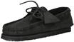 Bootsschuh CLARKS "Godney Boat", Herren, Gr. 41, schwarz, Leder, Schuhe Bootsschuh,