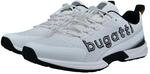 Sneaker BUGATTI "bugatti Sneaker Lederimitat", Herren, Gr. 40, schwarz-wei&szlig; (wei&szlig;),