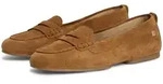 Loafer TOMMY HILFIGER "TH FLEX SUEDE LOAFER BALLERINA", Damen, Gr. 37, braun,