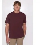 T-Shirt STREET ONE MEN, Jungen, Gr. 3XL, rot (burnt crimson rot), Web, 100%
