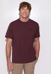T-Shirt STREET ONE MEN, Jungen, Gr. 3XL, rot (burnt crimson rot), Web, 100%