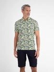 Poloshirt LERROS "Sommerliches Poloshirt mit angesagtem, floralem Printmuster",