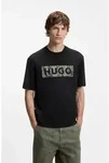 T-Shirt HUGO "Nerpient", Herren, Gr. M, schwarz002, Single Jersey, Obermaterial: 100%