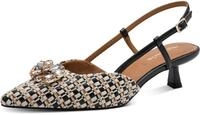 Tamaris Slingpumps, Trichterabsatz, Businesschuh, Festtagsschuh, gl&auml;nzende