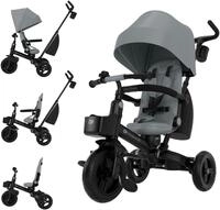Dreirad KINDERKRAFT "Aveo 2 Plus", grau, Dreir&auml;der, Kinder, multifunktional