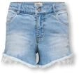 Jeansshorts KIDS ONLY "KOGROBYN REG LACE SHORTS DNM QYT", M&auml;dchen, Gr. 140, N-Gr,