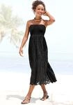 2-in-1-Kleid LASCANA, Damen, Gr. 46, N-Gr, schwarz, Spitze, Obermaterial: 95%
