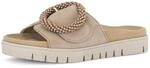 Pantolette GABOR "Pantolette", Damen, Gr. 43, beige, Schuhe Pantolette