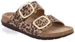 Pantolette ROHDE "RODIGO-D", Damen, Gr. 35, braun (leo), Leder, Schuhe...