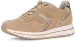 Sneaker GABOR "Sneaker low", Damen, Gr. 42, beige, Schuhe Sneaker