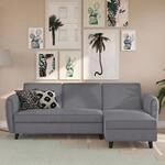 Dorel Home Ecksofa "Perry, L-Form," R&uuml;ckenlehne, verschiedene Farbvarianten,