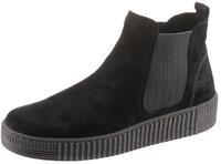 Gabor, Plateau, Stiefelette, Schlupfschuh mit dezenten Kontrastn&auml;hten