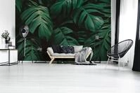 A.S. Cr&eacute;ation Vliestapete "Fototapete Monstera Bl&auml;tter Dunkelgr&uuml;n Tropisch"...