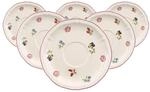 Villeroy & Boch Untertasse "Fr&uuml;hst&uuml;cksuntertassen Petite Fleur &oslash; 17 cm 6er Set
