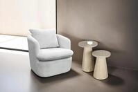 byLIVING Beistelltisch "Cone" aus Massivholz in schwarz oder white wash,