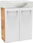 FACKELMANN Waschtisch "SBC" Set, bestehend aus Becken und Unterbau, Breite ca. 55 cm