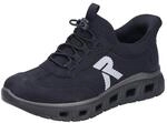 Slip-On Sneaker RIEKER "Ready2GO", Damen, Gr. 36, schwarz, Nubuklederimitat, Textil,