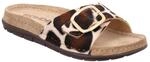 Pantolette ROHDE "RODIGO-D", Damen, Gr. 37, mokka, creme, Textil, Schuhe Pantolette,