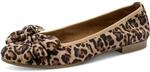 Ballerina TAMARIS, Damen, Gr. 36, leoprint, Ziegenveloursleder, Schuhe Ballerina,