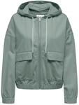 Parka ONLY "ONLKENZIE-SOFT LIFE L/S JACKET CC PNT", Damen, Gr. M, jadeite, Web,