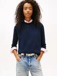 Rundhalspullover TOMMY JEANS "TJW ESSENTIAL CREW SWEATER EXT", Damen, Gr. XS...