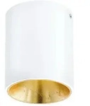 EGLO Deckenleuchte "POLASSO", wei&szlig; (wei&szlig;, gold), 1, &Oslash; 10cm H: 12cm, 1 Stk.,