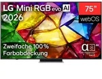 LG Mini-LED-Fernseher "75MRGB87B9B", Energieeffizienz: D (A-G), schwarz, 75 &prime;&prime;,