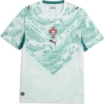 PUMA Trainingsshirt "Portugal Ausw&auml;rtstrikot Herren" wei&szlig; gr&uuml;n lagoon Herren