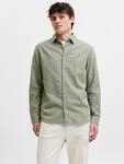 Jack & Jones Langarmhemd "JJESUMMER LINEN BLEND SHIRT L/S SN" Baumwollmischung,