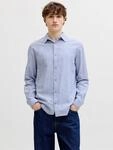 Langarmhemd JACK & JONES "JJESUMMER LINEN BLEND SHIRT L/S SN", Herren, Gr. L,...