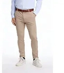 Stoffhose LINDBERGH "Stoffhose Slim Fit", Herren, Gr. 3XL, beige (sand mix),