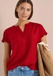 Kurzarmbluse CECIL, Damen, Gr. L (42), tamarillo rot, Stoff, 100% Viskose,...