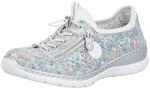 Slip-On Sneaker RIEKER, Damen, Gr. 36, hellblau multi, Textil, Schuhe, Schlupfschuh,
