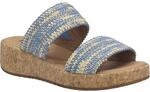 Slipper JOSEF SEIBEL "Evita 02, slate blue-multi", Damen, Gr. 36, blau (slate...