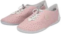 Slip-On Sneaker RIEKER, Damen, Gr. 36, ros&eacute;, sanftes wei&szlig;, Glattleder,...