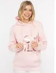 Hoodie ZWILLINGSHERZ "Alissa Shiny", Damen, Gr. S/M, blush, Sweatware,...