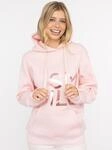 Hoodie ZWILLINGSHERZ "Alissa Shiny", Damen, Gr. S/M, blush, Sweatware,...