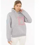 Hoodie ZWILLINGSHERZ "Alissa 2.0", Damen, Gr. S, grau (hellgrau), Sweatware,