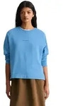 Sweatshirt MARC O'POLO DENIM "aus Organic Cotton", Damen, Gr. XXS, azure sky,