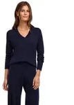Strickpullover FALKE "Pure Merino Wool", Damen, Gr. XS, blau (night sky (6437)),